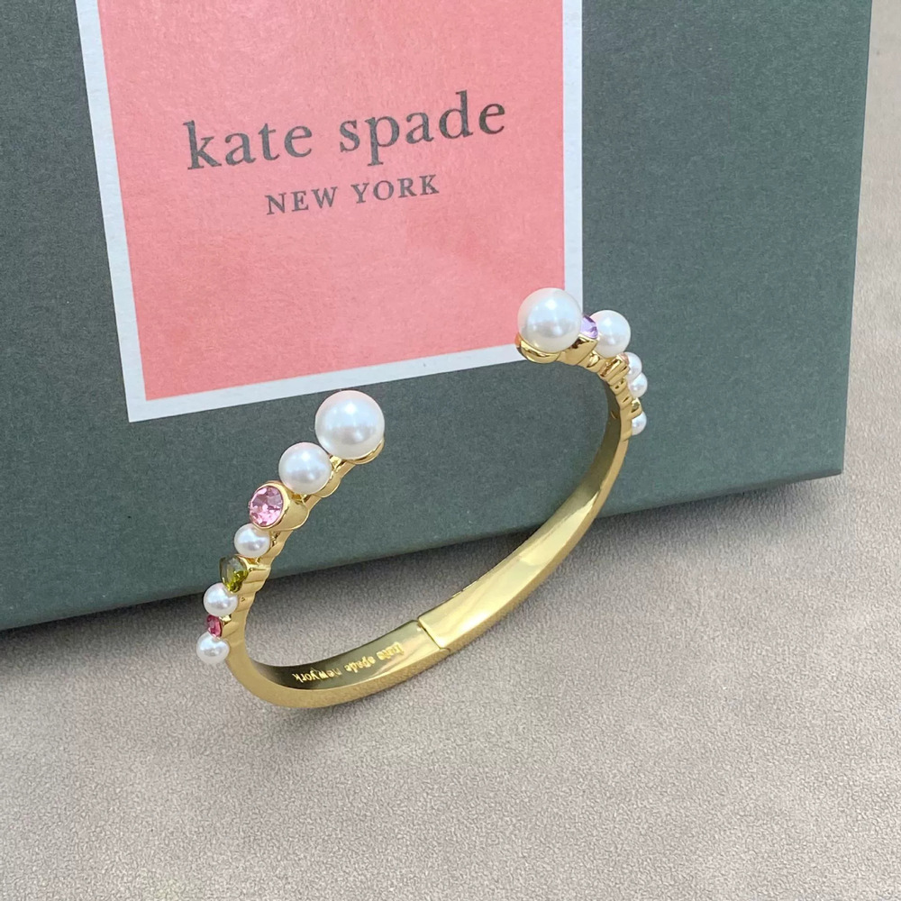kate spade Pearl Zircon Open Cuff Bracelet